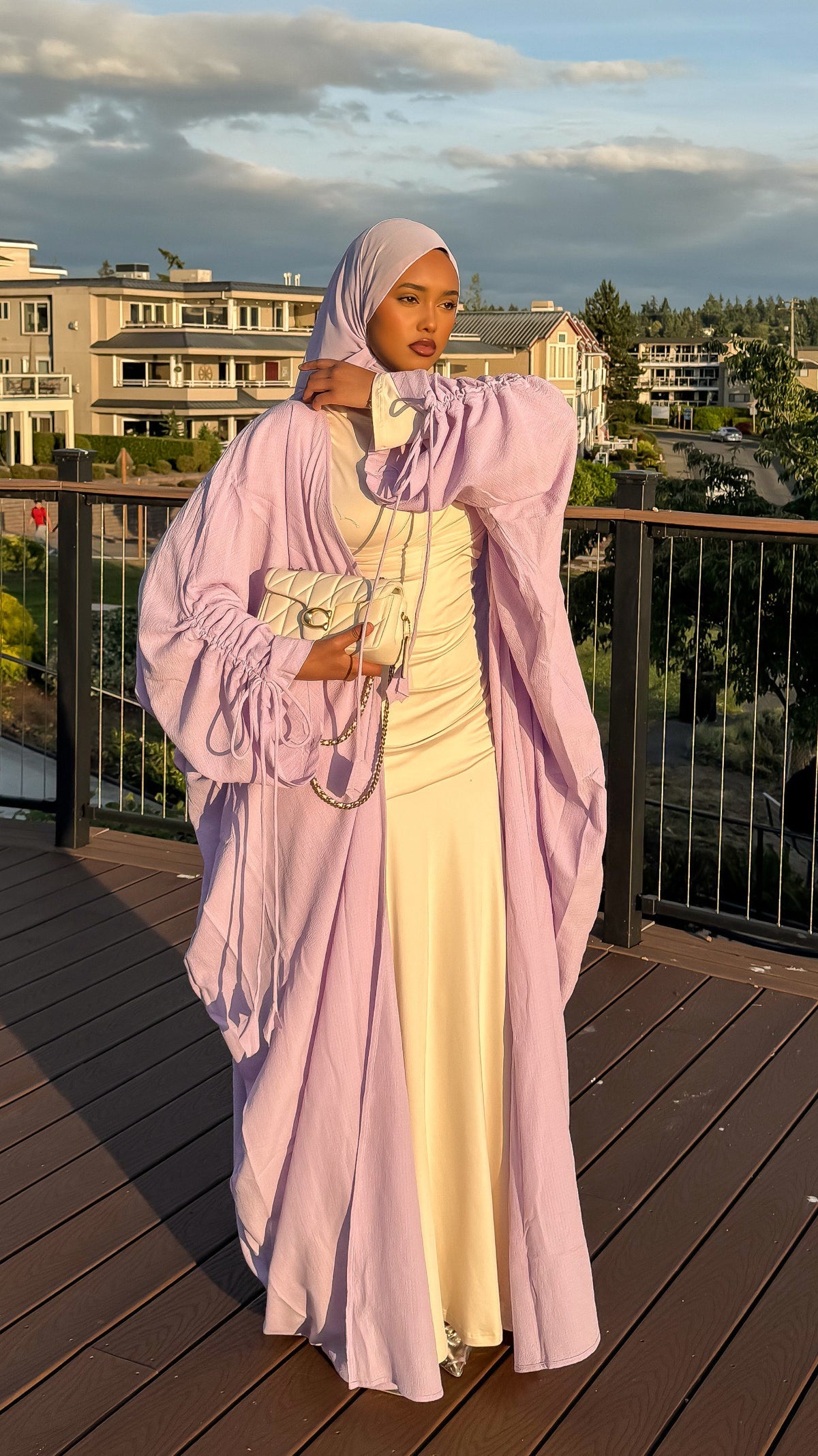 Premium Medina Silk Flare Abaya