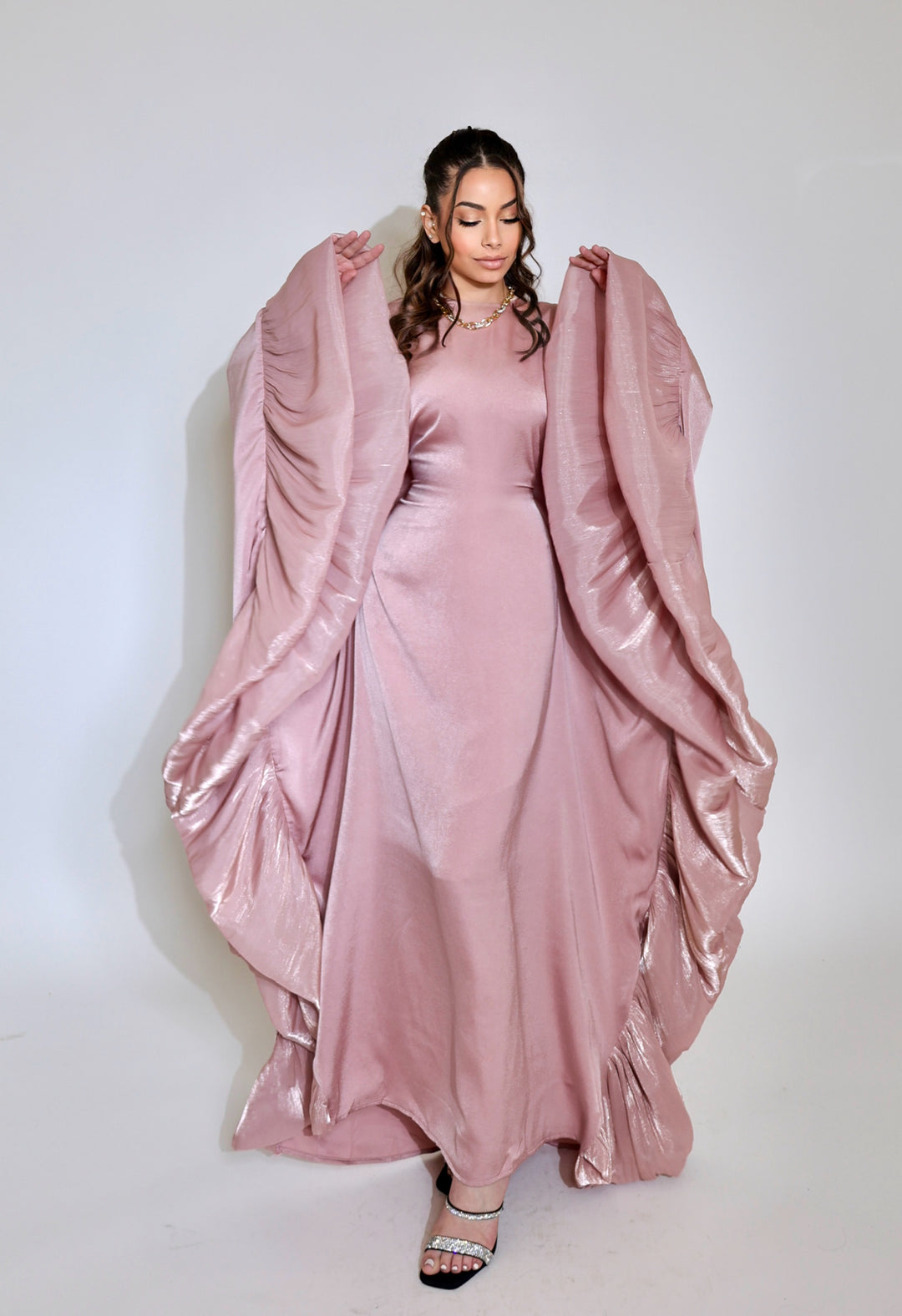 Luxury Silk Organza Butterfly Abaya