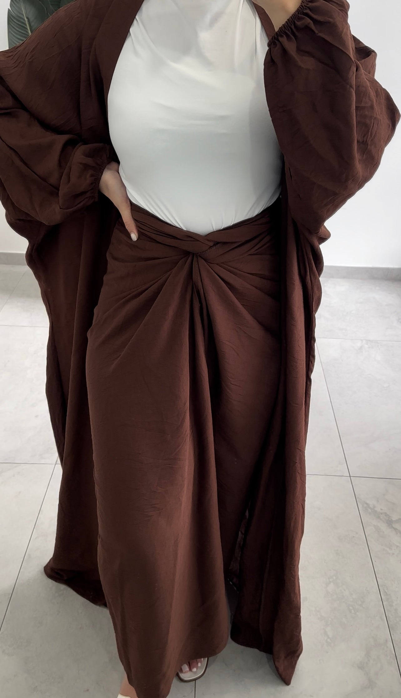Berfine Crepe Abaya