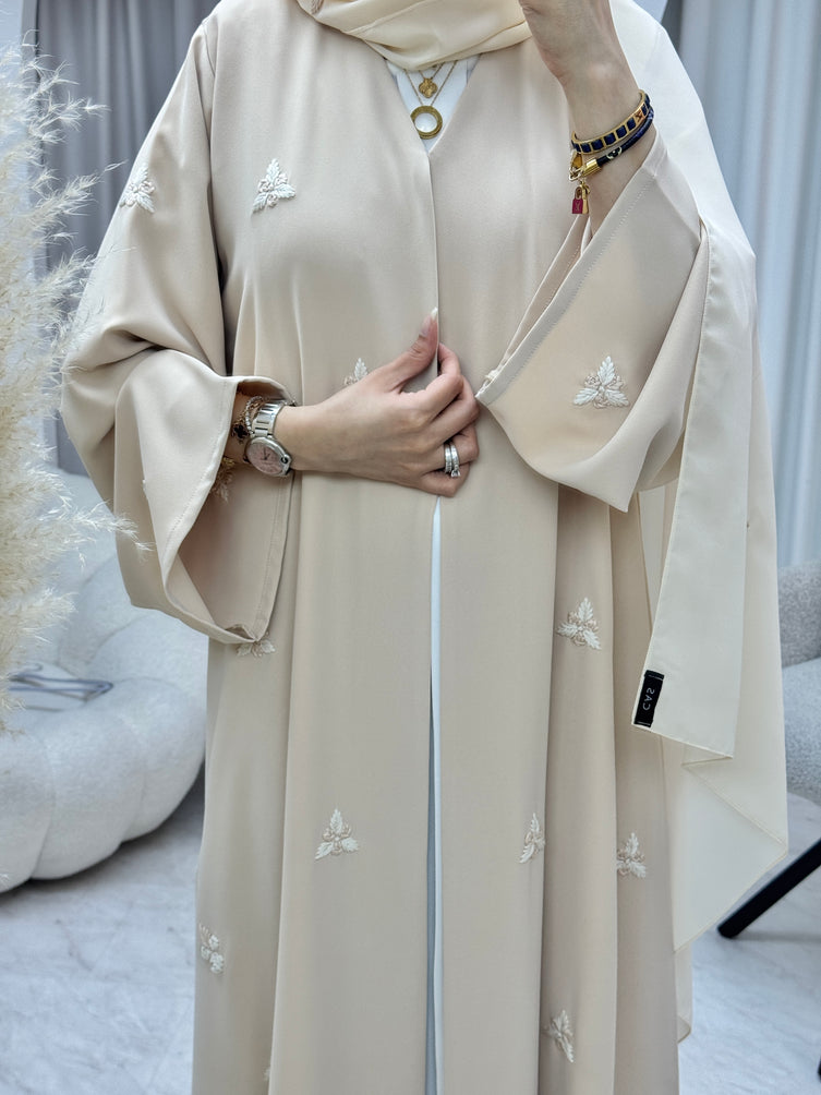 Blush Embroidered Abaya