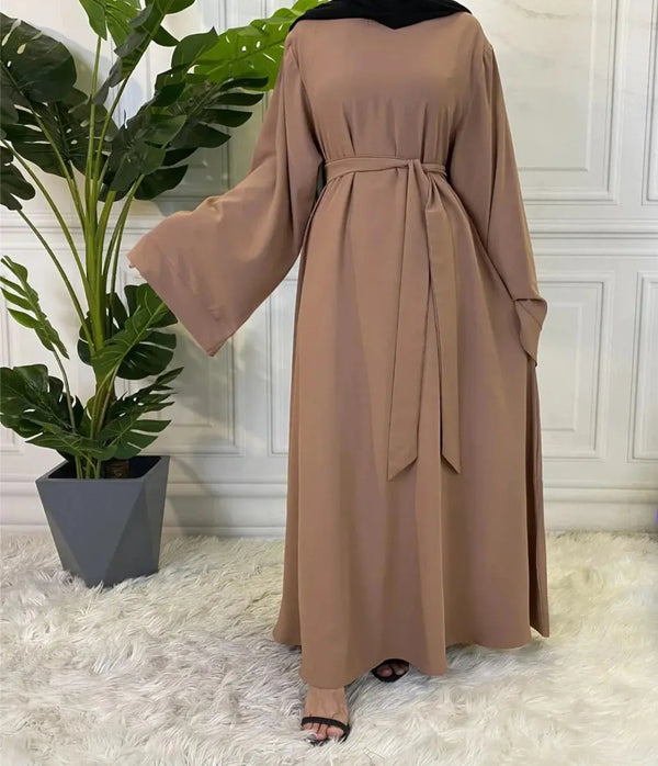 Mahin Embroidered Chiffon Modest Long Maxi Dress
