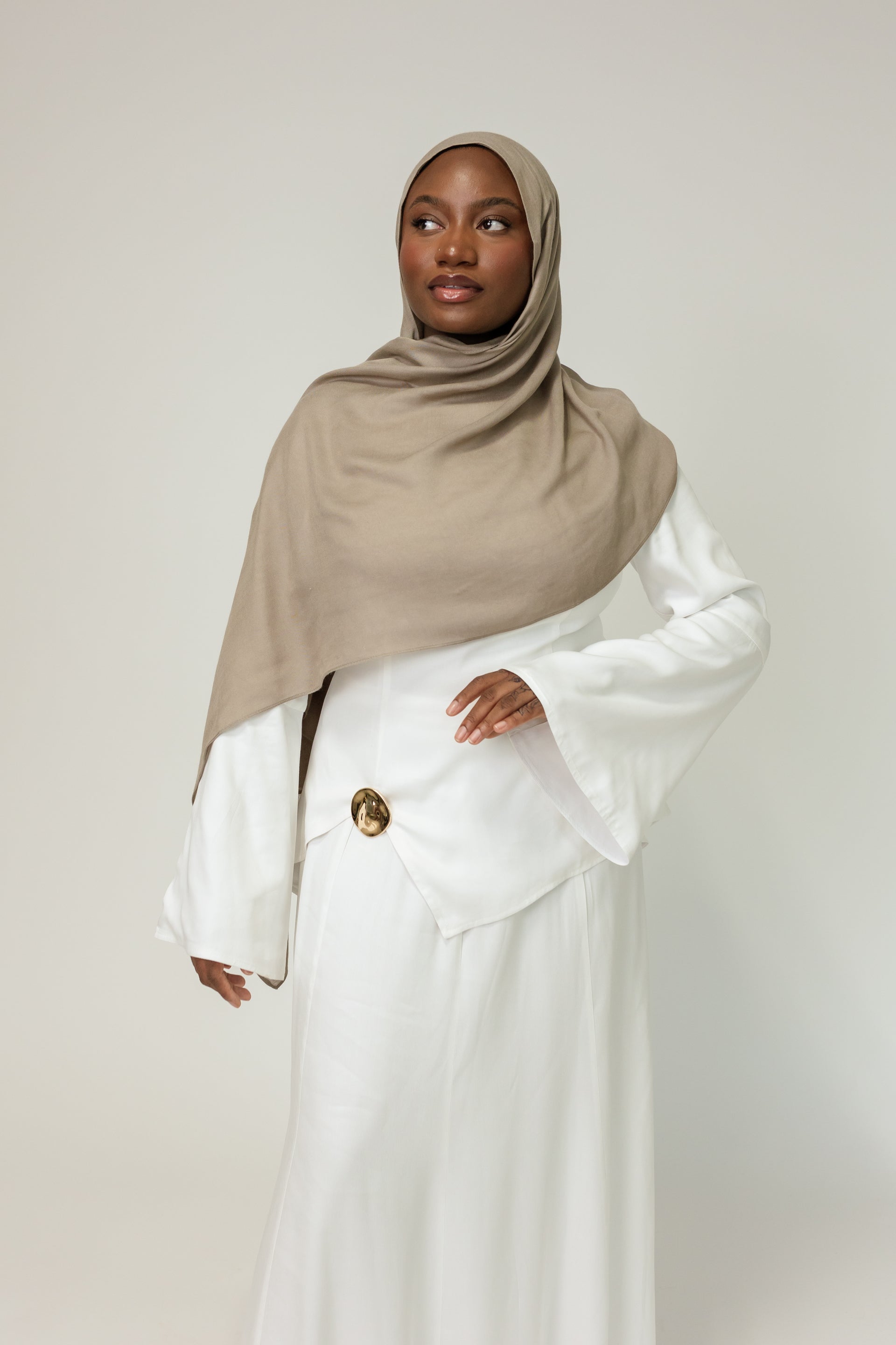 Blush Embroidered Abaya