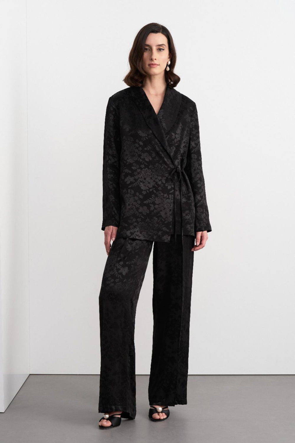 Galia Jacquard Jacket Pants Suit